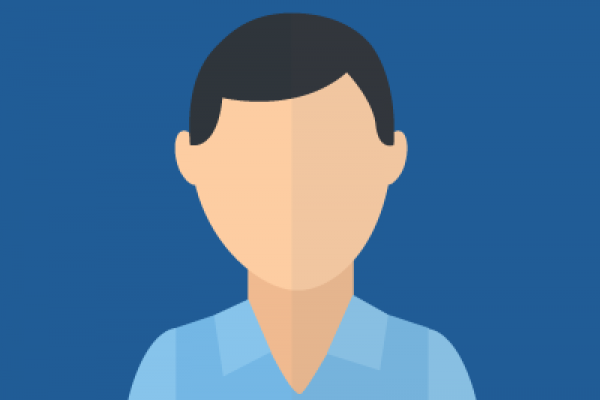 Light Blue male avatar vector image