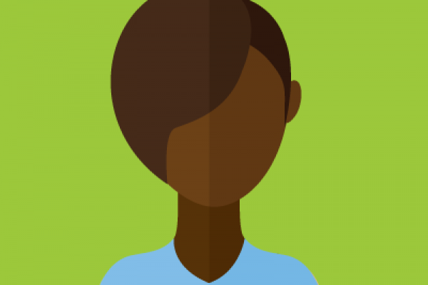 Light Blue Female avatar vector image