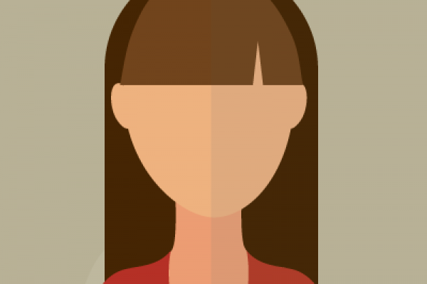 Female avatar Red Vector Image